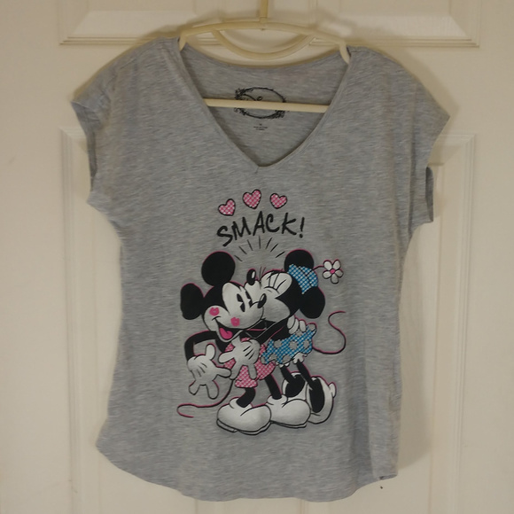 Disney Tops - 2 for $15-DISNEY~MICKEY & MINNIE GRAPHIC TEE~SZ M